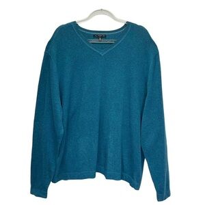 NEW Banana Republic V-neck 100% Cotton Sweater Men’s Size XXL Teal xxl New